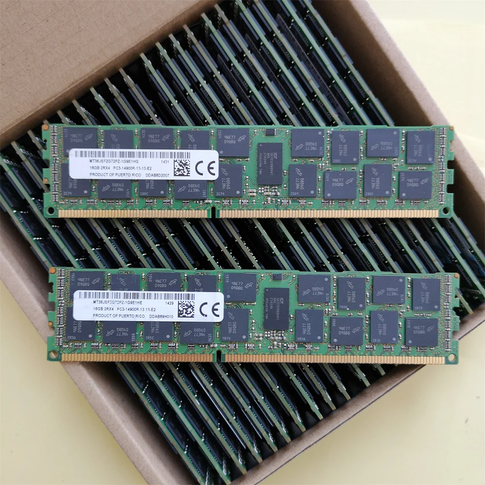 1 шт. оперативная память 16G PC3-14900R 1866 для MT памяти MT36JSF2G72PZ-1G9E1 16GB 2RX4 DDR3