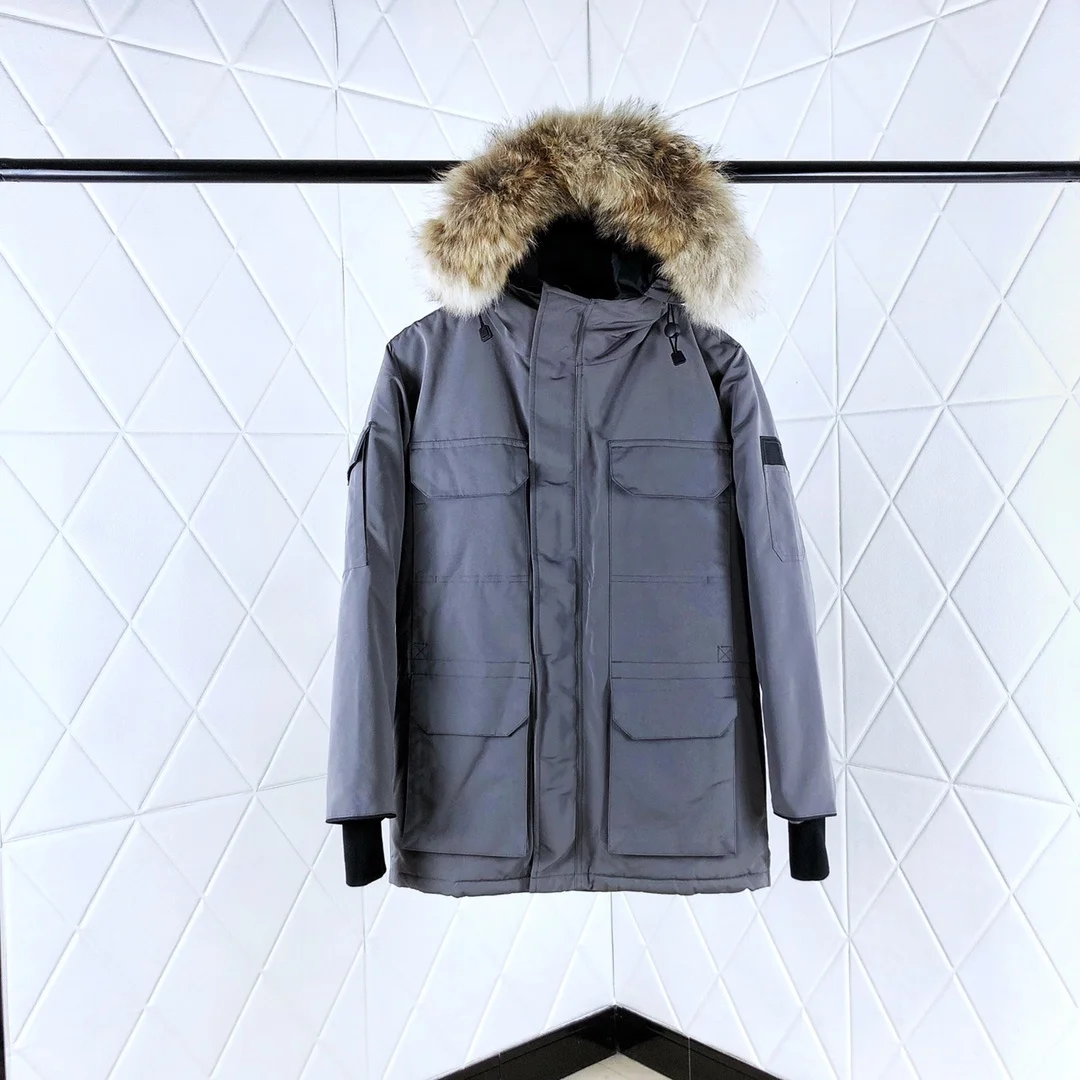 Классический Повседневный пуховик мужское зимнее теплое пальто дизайнерская