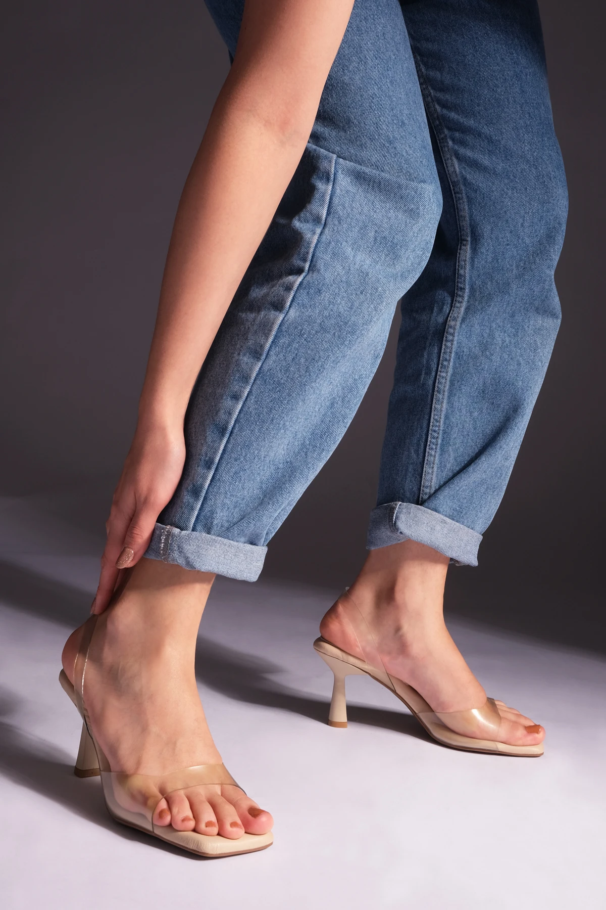 

Босоножки женские с прозрачным ремешком, двойная подошва с эффектом памяти, сандалии, весна-лето 2022