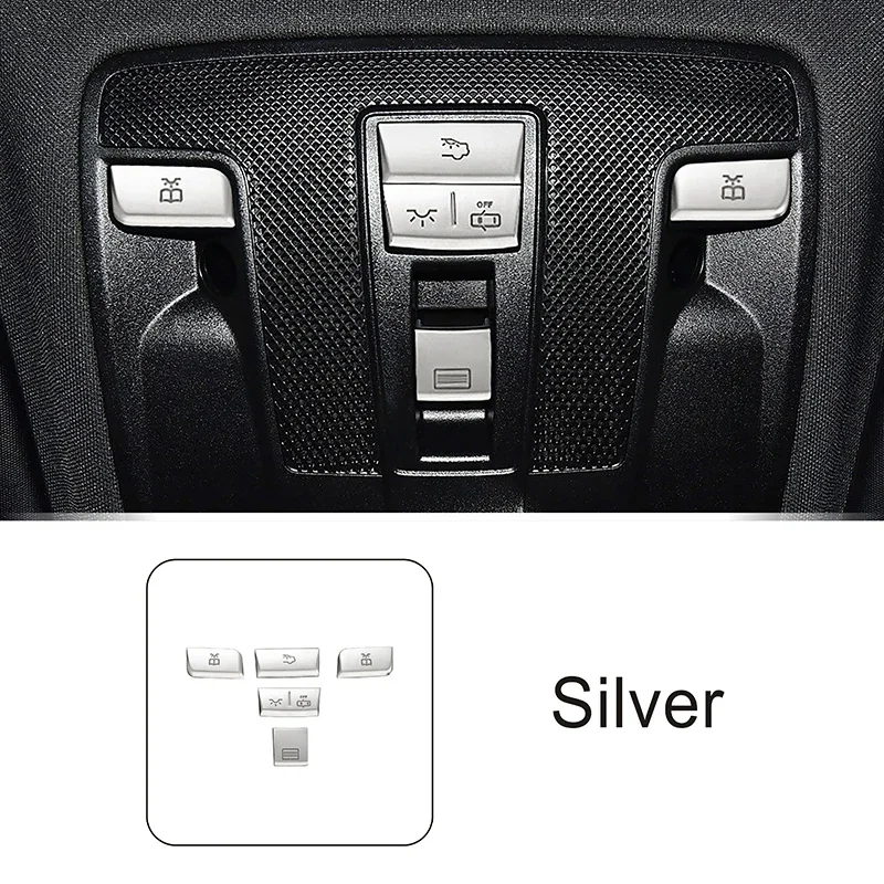 

Для Mercedes-Benz GLA CLA ML gl gle gls A-класса B-класса модифицированная внутренняя лампа для чтения на крыше кнопка патч-полоска