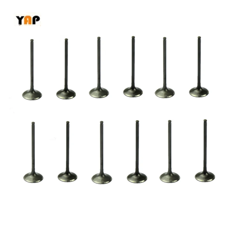 

12 PCS Intake valve FOR NISSAN J50 J32 S51 V36 Y50 Z33 Z51 VQ35HR VQ35DE 13201-JK20A 13201-JK21A V6 24V 2007-2012