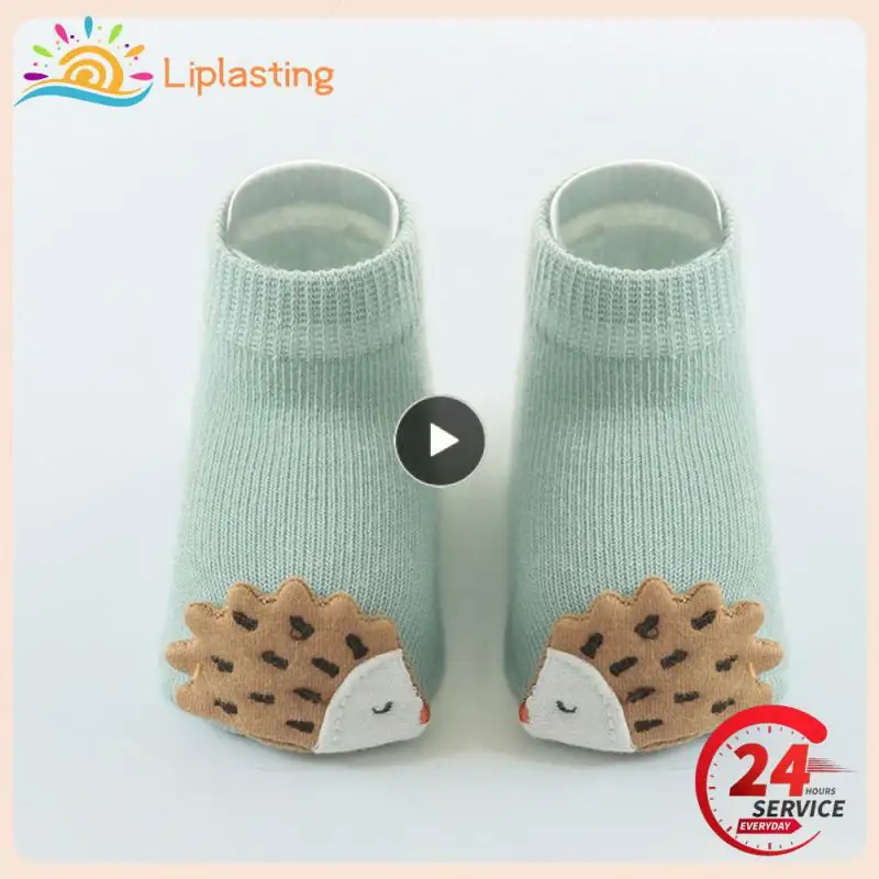 

Милые носки для маленьких мальчиков и девочек, недорогие нескользящие носки с изображением динозавра/лисы для новорожденных, для малышей 0-3 лет, 1 шт.