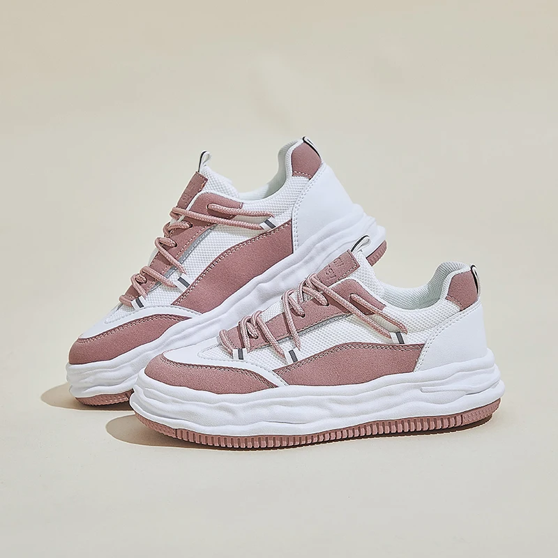 Новинка Весна 2022 женская повседневная обувь легкие дышащие туфли нескользящая с