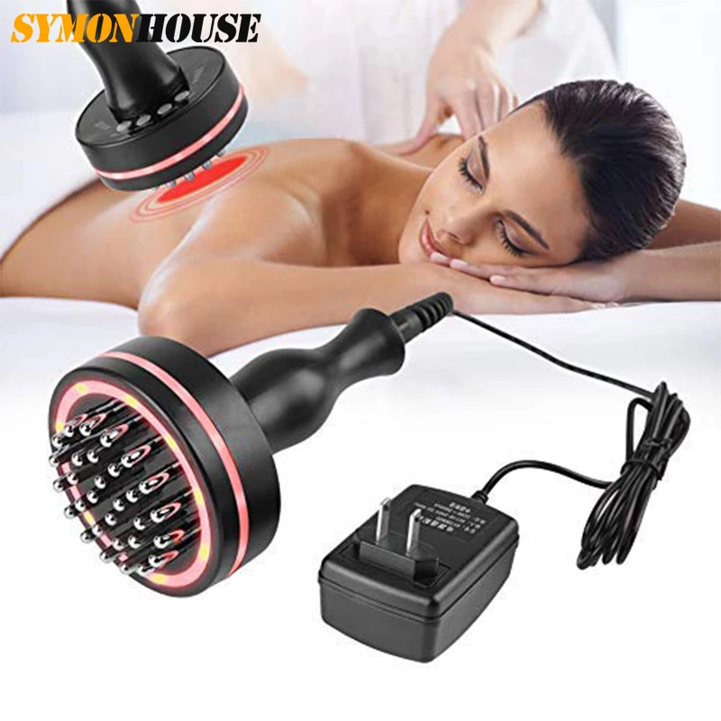 

Electric Meridian Brush Body Cellulite Massager Back Scraping Microcurrent Infrared Heating Gua Sha Massager Lymphatic Detox