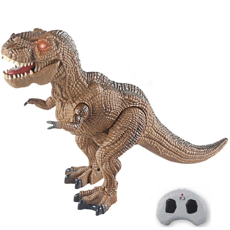 

Игрушка динозавр с дистанционным управлением, Электрический Тираннозавр Рекс, модель животного, ходячий Рор, детский питомец, подарок для м...