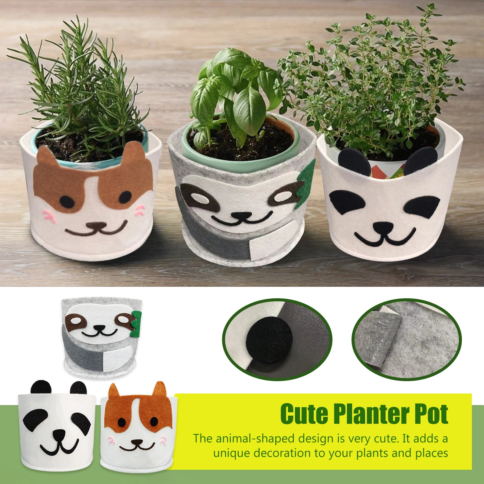 

3PCS New Felt Plant Grow Bags Garden Plant Flower Pot Greenhouse Vegetable Growing Bags Moisturizing Vertical Tools Dropshipping