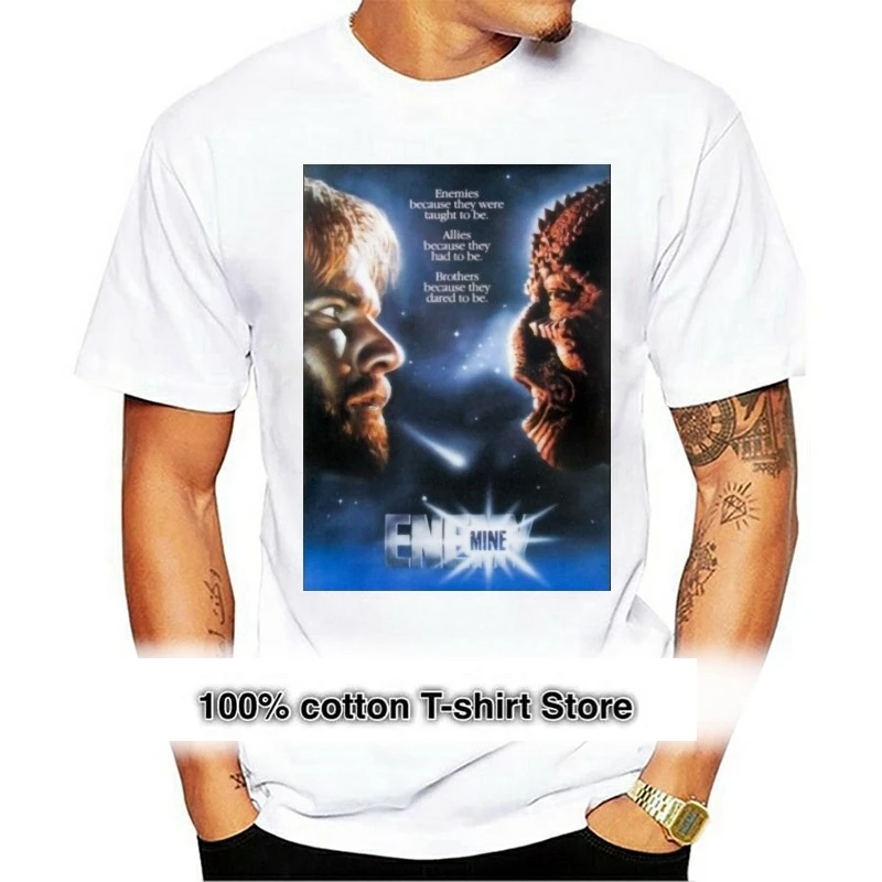 

Футболка в стиле ретро с изображением врага мины, Мужская футболка Quaid Gossett Jr Alien, новинка от нас