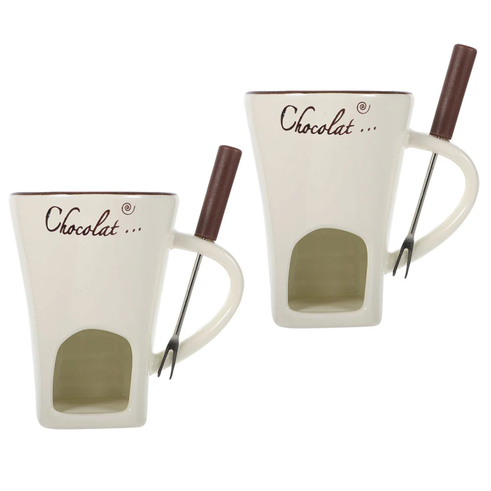 2 комплекта плавильный горшок для мороженого кружка шоколадного фондю