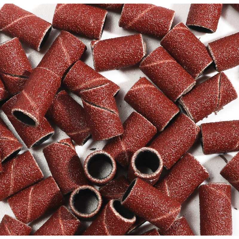 50Pcs Electric Nail Art Sanding Bands UV Gel Removal Drill Bit Accessories #80 #120 #180 Sand Circle Manicure Tool - купить по