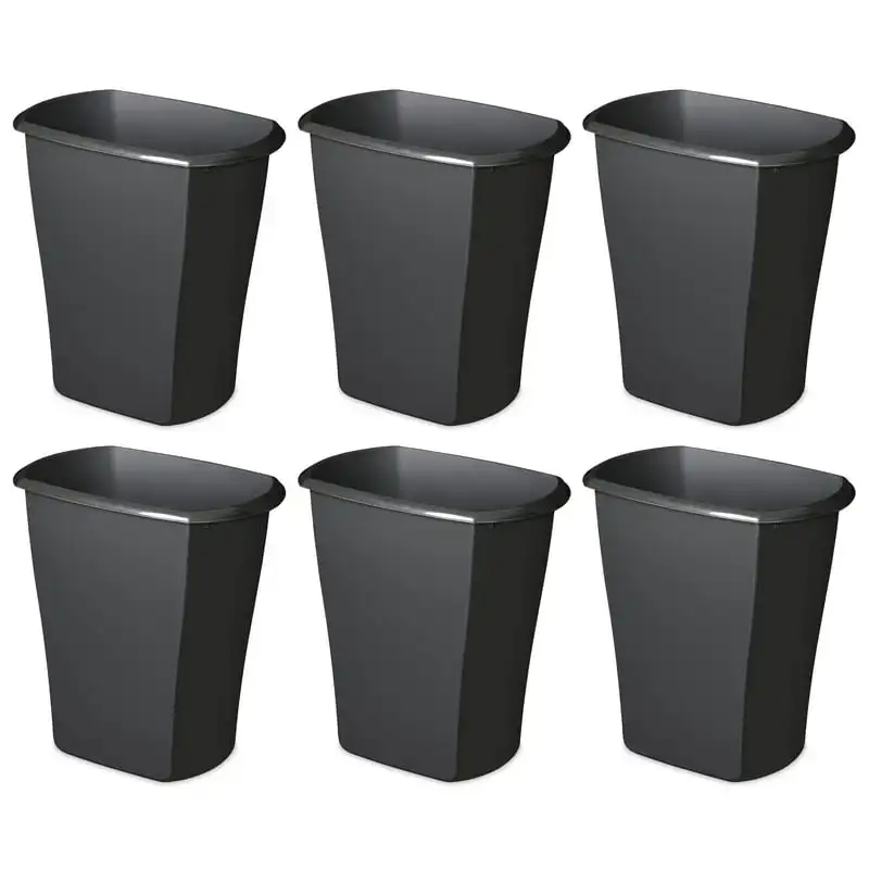 

Gal. Rectangular Wastebasket Plastic, Black, Set of 6 Accesorio cocina fregadero Kitchen sink drain Strainers for the kitchen St