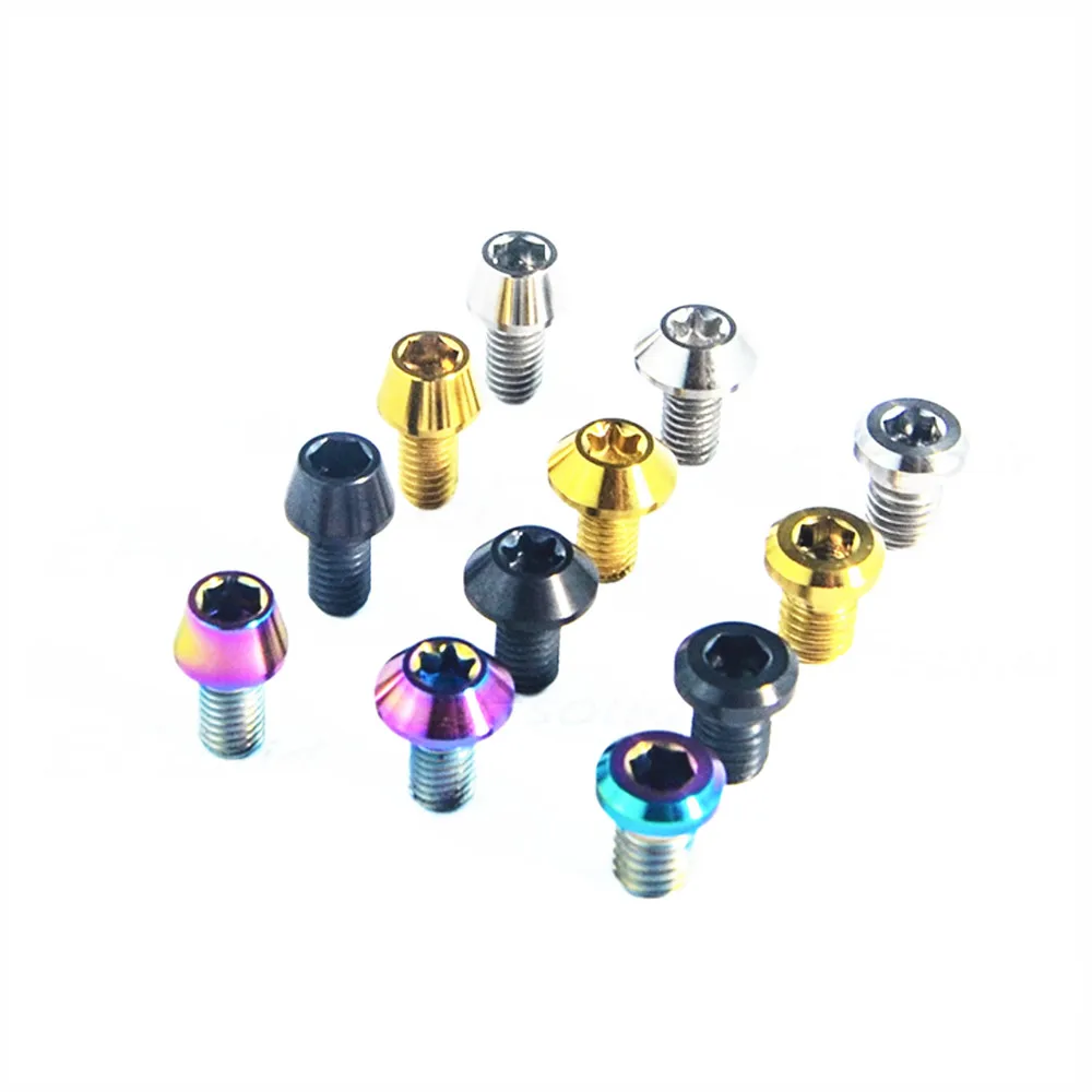 

Ti Bolt M5 x9mm Titanium Bolt for Bicycle modification Hexagon Socket Head Shift pressure line screw Ti Fasteners