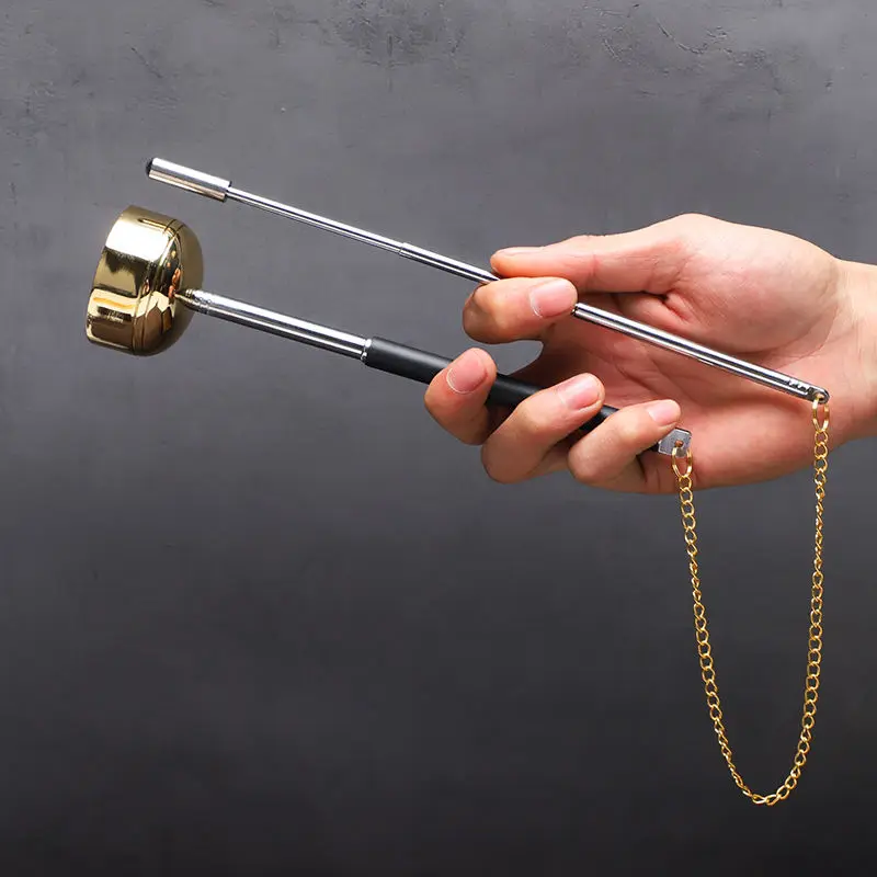 

Pure Brass Chime Sound Bowl Flexible Length Yoga Meditation Chanting Bowl Chime Handicraft Music Therapy Tibetan Singing Bowl