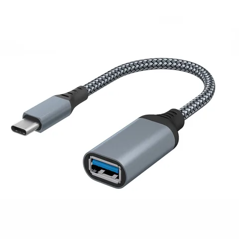 Кабель-адаптер Type-C OTG, 8-дюймовый Кабель-адаптер Type-C OTG USB 3.1 Type C папа-USB 3,0 A мама OTG адаптер шнура передачи данных 20 см