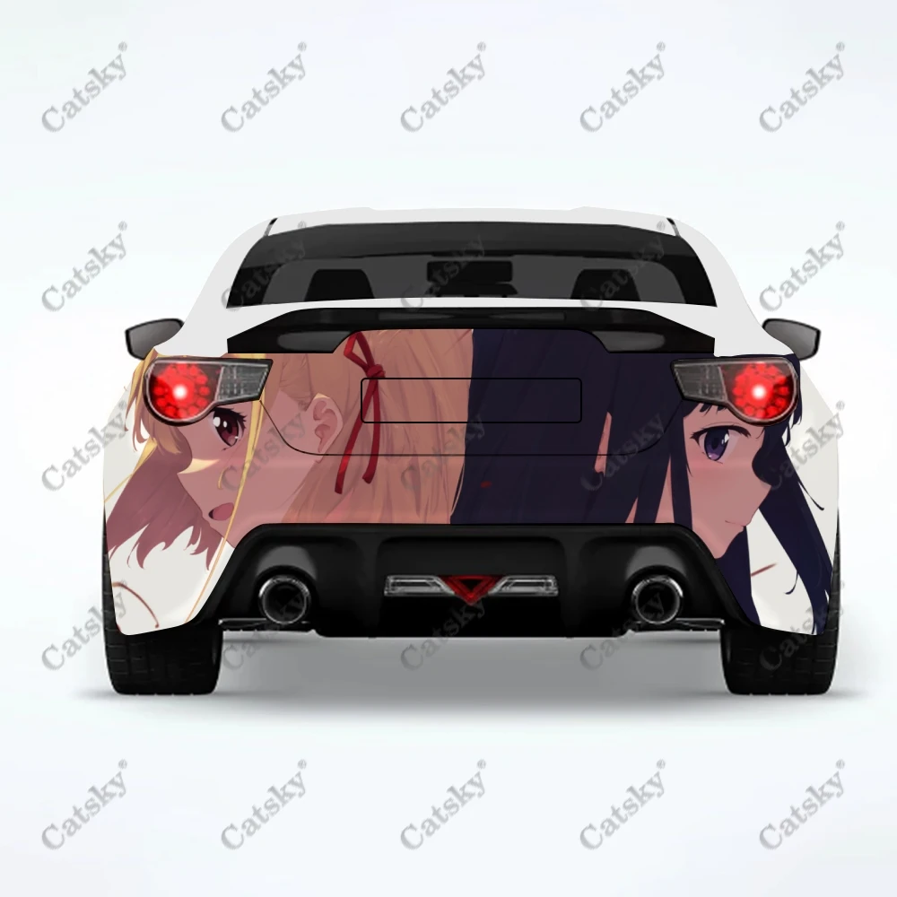 

Lycoris Recoil Anime Car stickers truck rear tail modification painting suitable for truck pain packaging accessories decals