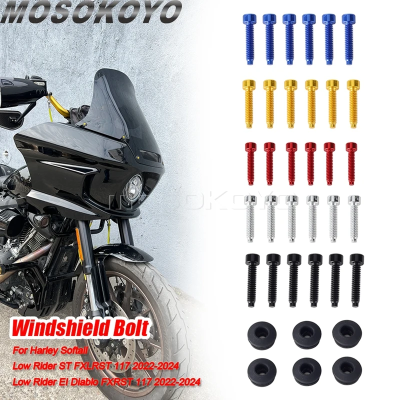 Обтекатели для лобового стекла мотоцикла Harley Softail Low Rider ST FXLRST FXRST 117 экипаж