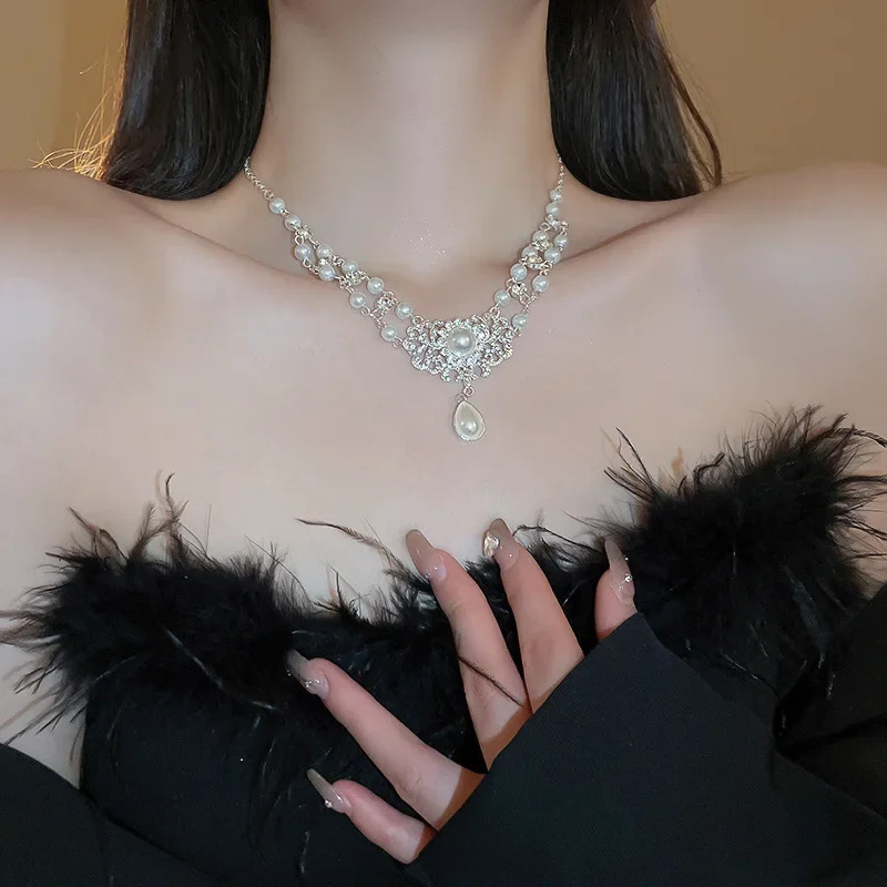 Ожерелья с жемчугом Draweye для женщин корейские модные милые элегантные