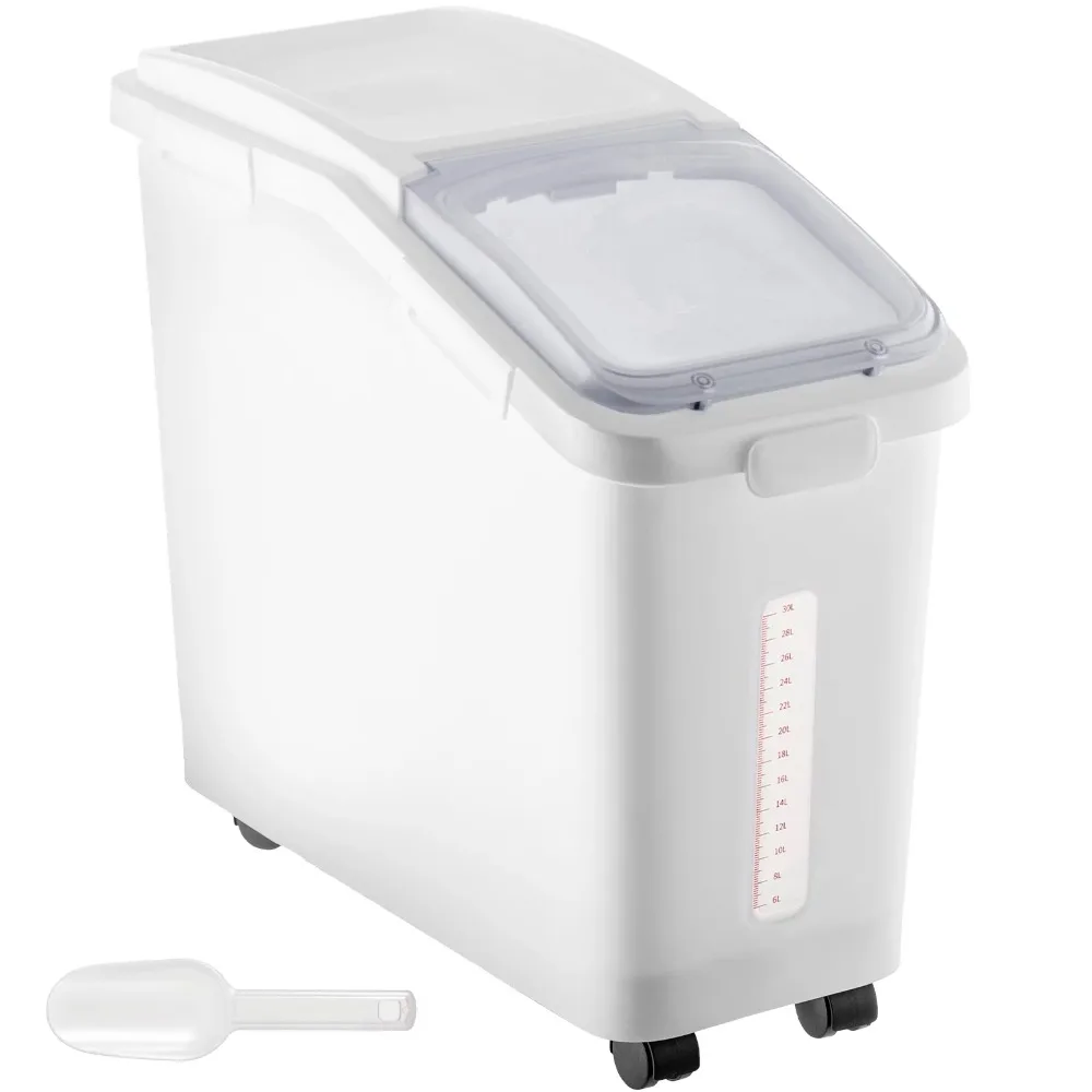 

11.4 Gallon Capacity Shelf Ingredient Bin Wastebasket Kitchen Accessories Household Cleaning Tools Merchandises Home Garden