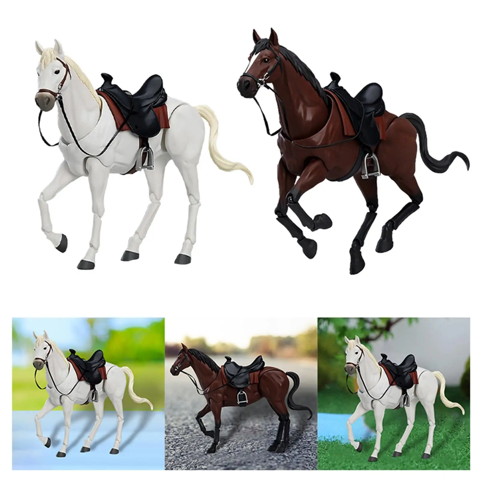 

Миниатюрная фигурка лошади, Реалистичная масштабная фигурка животного в масштабе 1:12, аксессуар «сделай сам» для проектов, миниатюрные декорации
