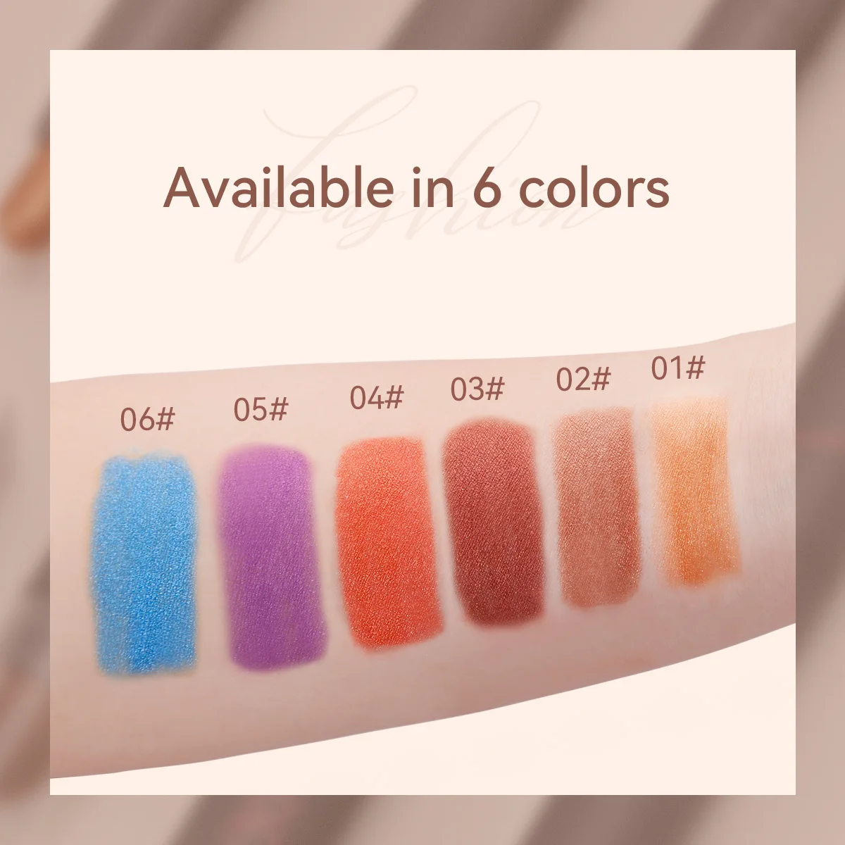 Набор для макияжа Derol Neutral Eyeshadow Stick металлические мерцающие блестящие тени век