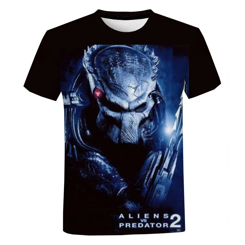 

Thriller Movies Alien T Shirt Summer Men Clothing Casual Loose Oversized T Shirt Fashion Harajuku Streetwear Tops Tees