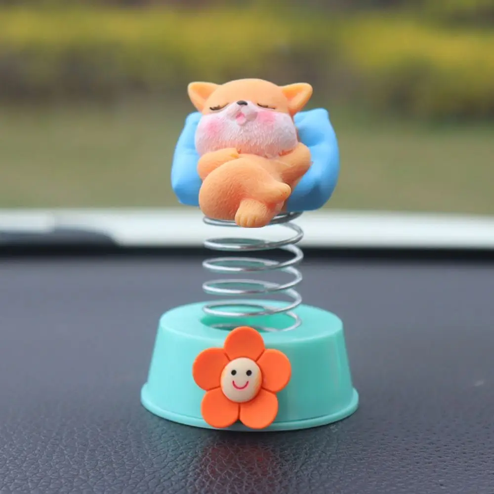 Забавная резиновая модель украшения для автомобиля мультяшный рождественский