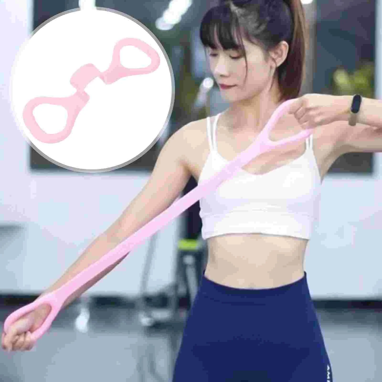 

Bands Resistance Band Expander Hip Exercises Exerciser Handles Squats Banded Muscle Female Stretch Shoulder Toning Tube Gym