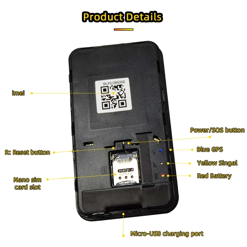 R9CC GPS-трекер миниатюрный Интеллектуальный локатор для пожилых детей автомобиль с