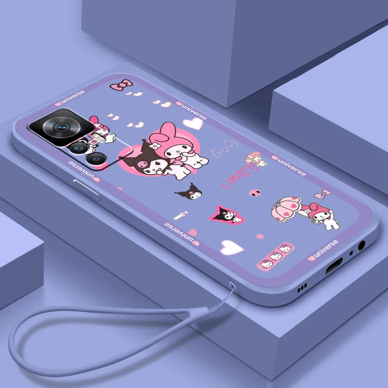 

Sanrio My Melody Kulomi Cute Phone Case For Xiaomi Redmi K50 K40 K40S Gaming K30 10C 10 10X 9A 9 9T 9C 9AT 8 8A 5G Liquid Rope