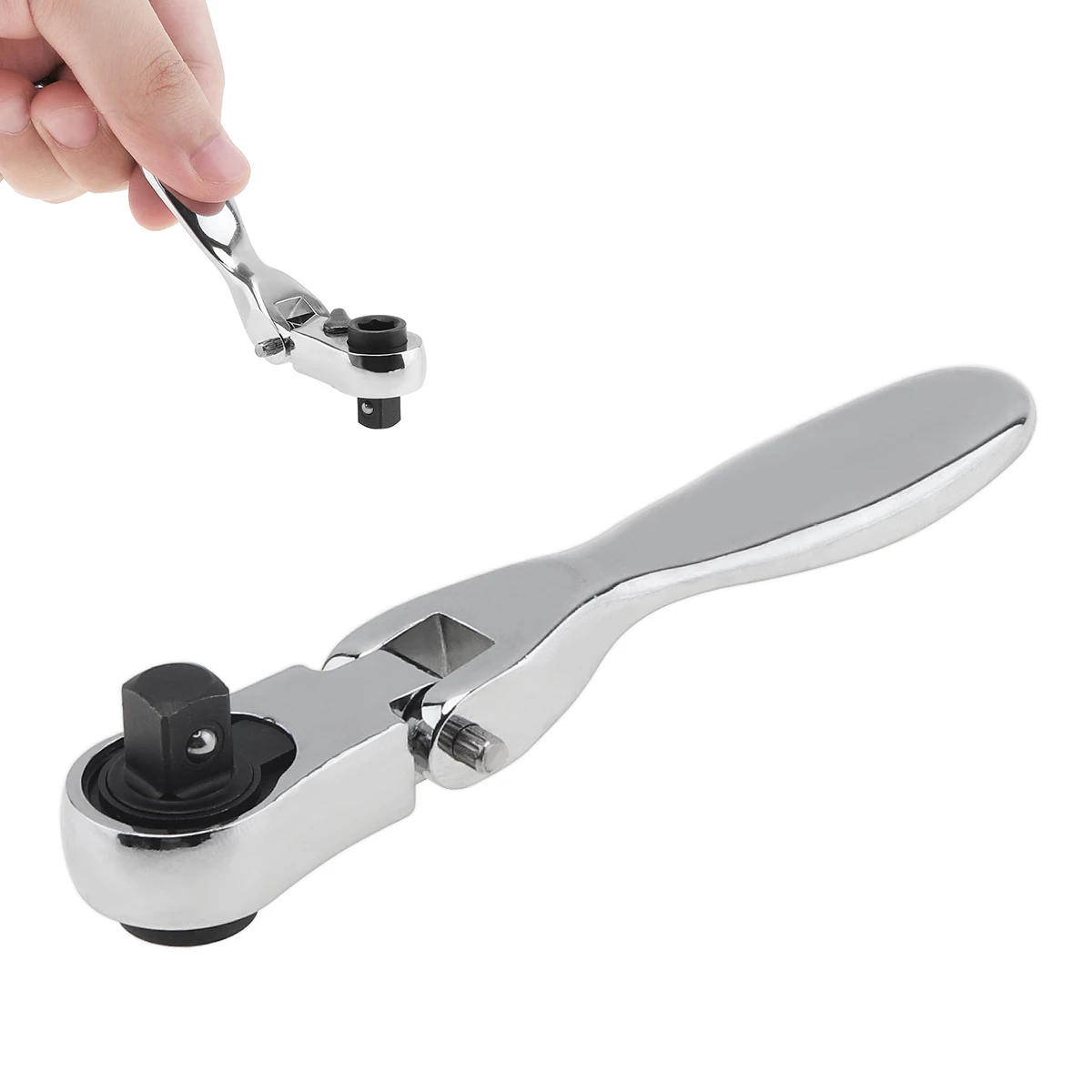 

2 In 1 Mini Ratchet Wrench Screwdriver Chrome Vanadium Steel 72 Teeth Socket Batch Head Quick Wrench Spanner Hand Tool