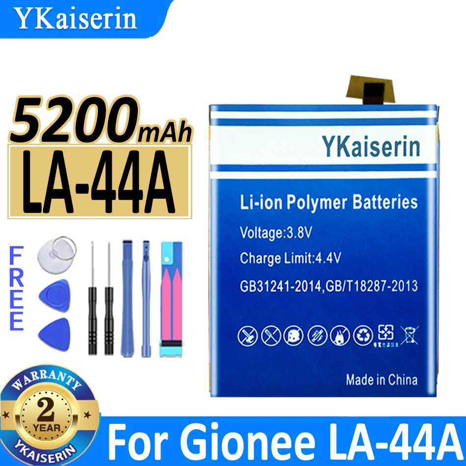 

Аккумулятор ykaisсеребрин 5200 мАч LA44A для Gionee LA-44A мобильный телефон