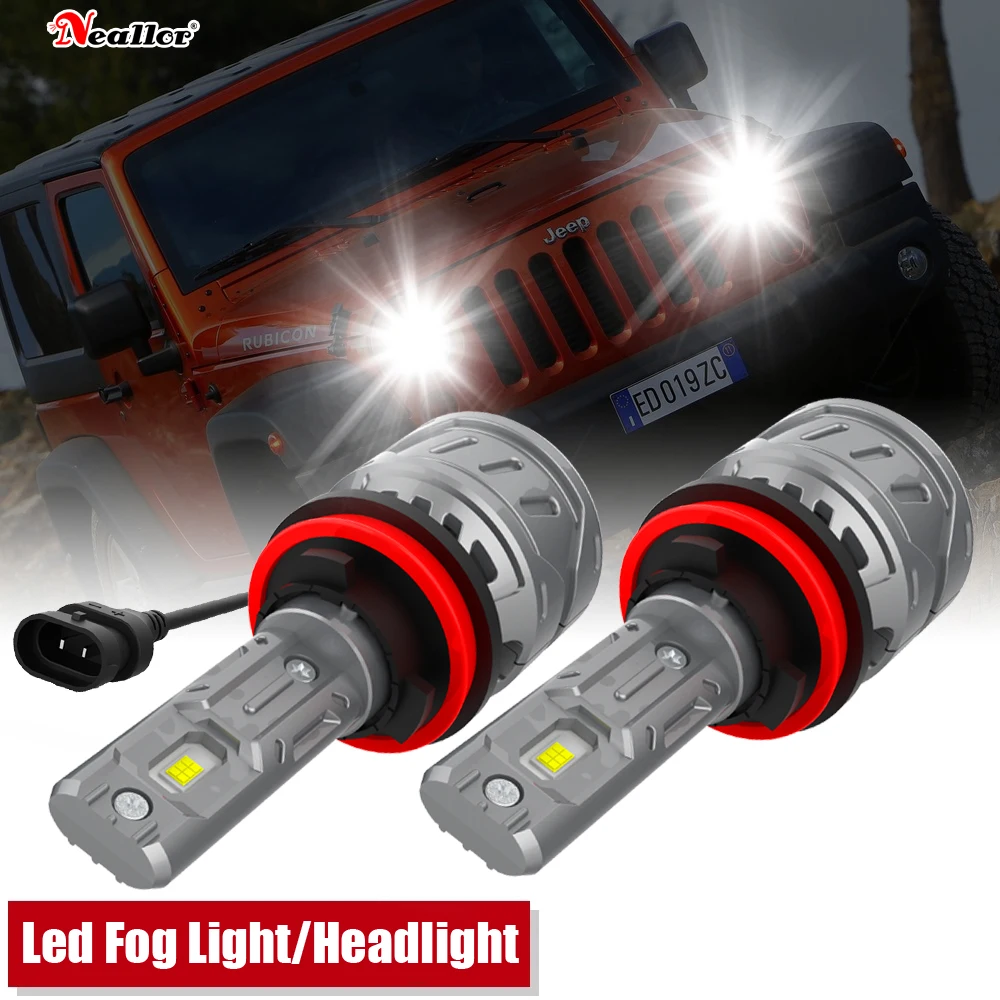 

2 шт., Автомобильные светодиодные лампы H4 H7 H9 H11 9005 HB3 Hir2 9012 HB2 9006 HB4 12 В 24 В