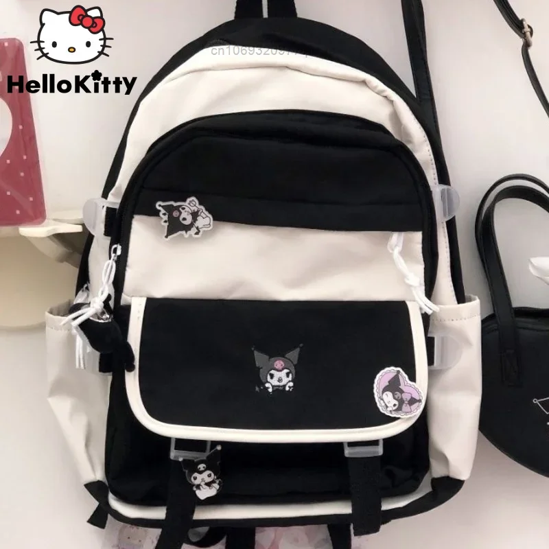 

Sanrio Backpack Cinnamoroll Campus High Capacity Backpack Anime Cartoon Character Image Versatile Schoolbag Student Style