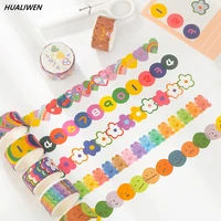 3rolls hand drawn cartoon color washi tape diy scrapbooking lace tape sticker school stationery supplies
