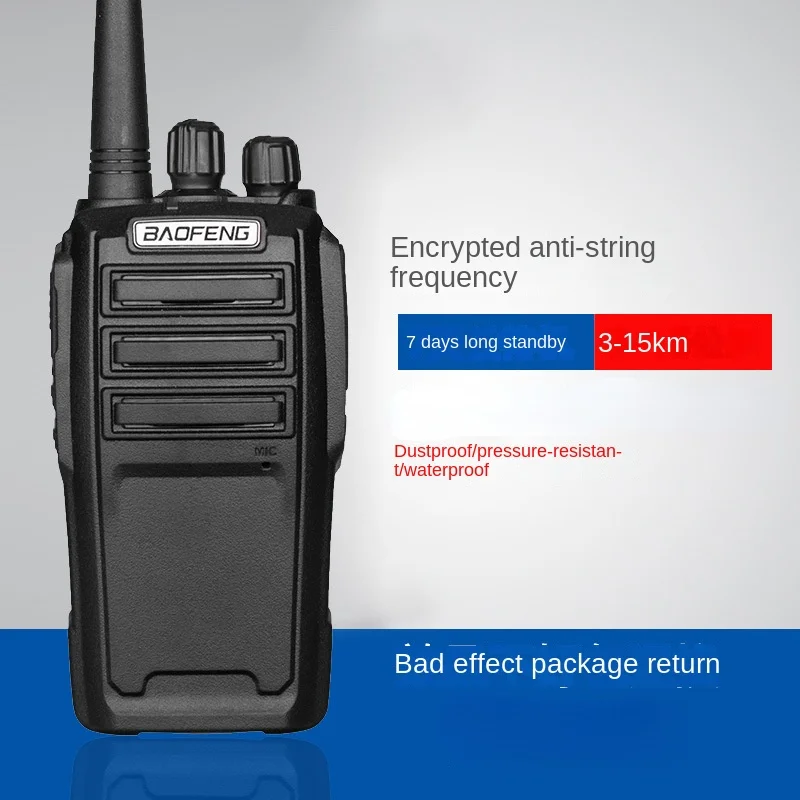Baofeng Interphone Civil Wireless 8W High-power Hotel Outdoor Construction Site Baofeng Bf-uv6d Interphone Handheld Device