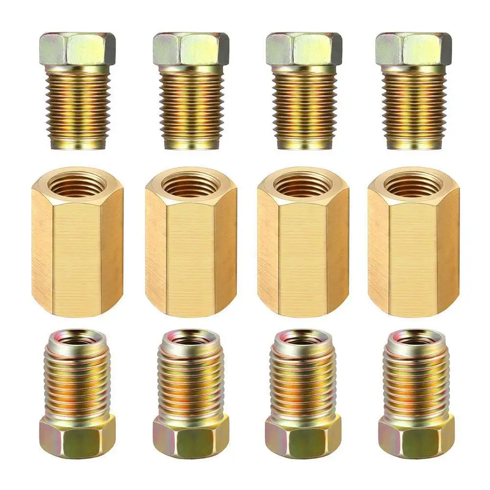 

Brake Fittings Brass Inverted Pipeline Accessories Flare Union Compression Fitting Connector Adapter Car Tool