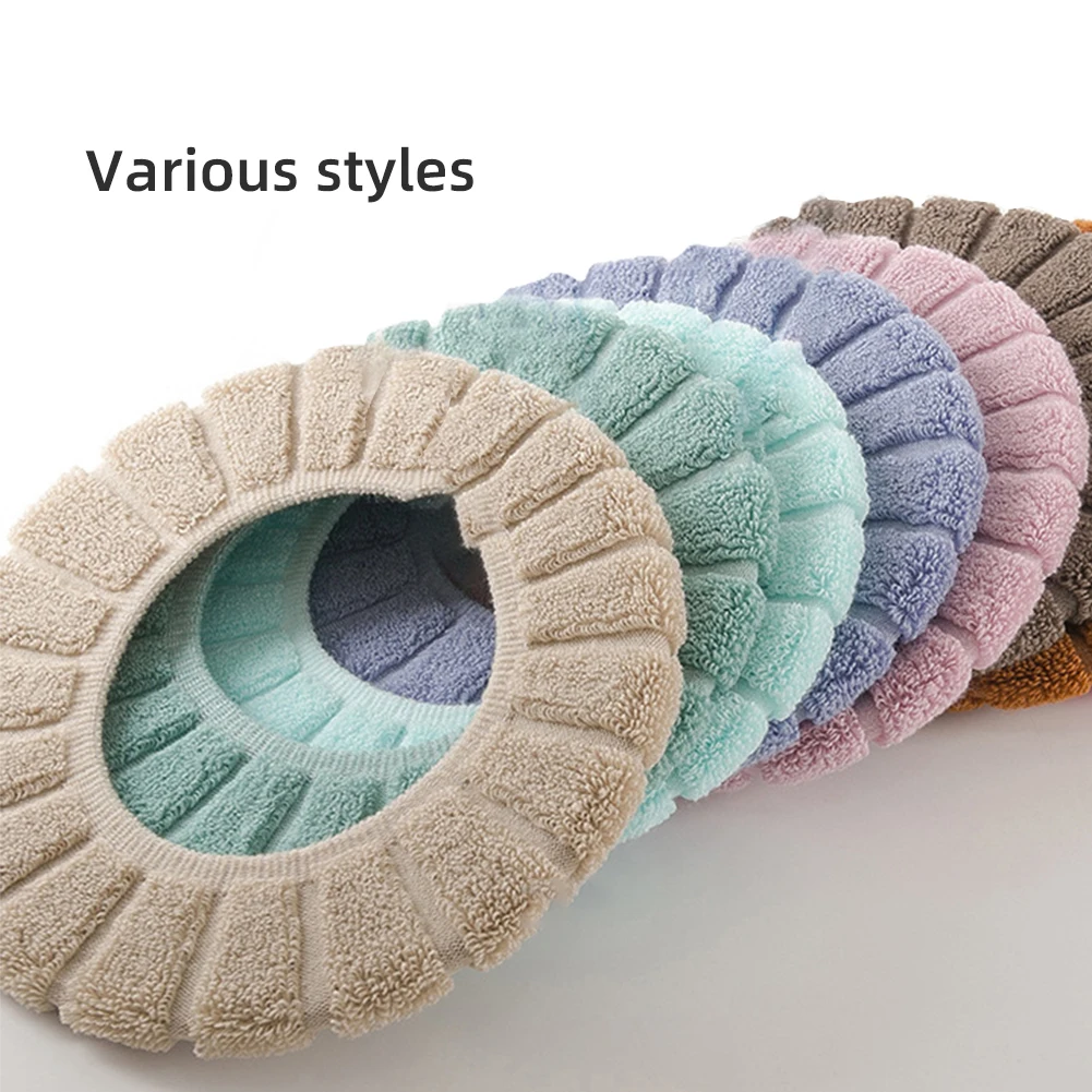 

Warm Toilet Seat Cover Winter Soft Closestool Mat 1Pcs Washable Bathroom Accessories Pure Color Soft O-shape Pad Bidet Cover