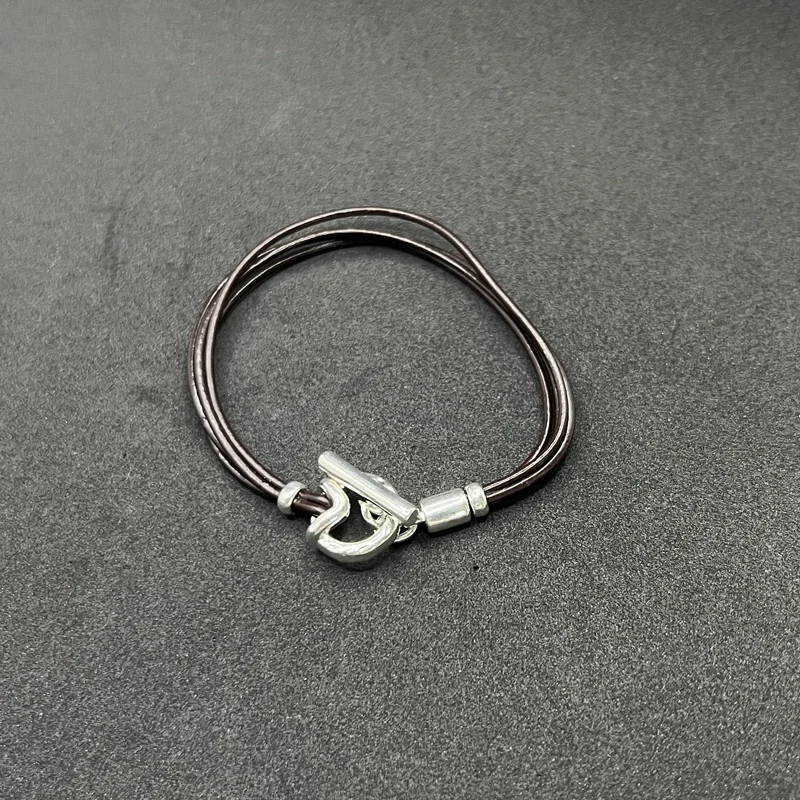 

Высококачественные ювелирные изделия, модный простой индивидуальный браслет, серебряный браслет с веревкой, улучшает темперамент, бесплатная доставка