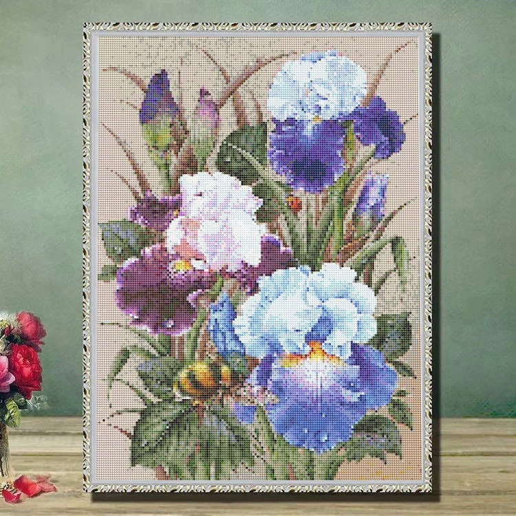 

Алмазная вышивка, цветы, пчелы, алмазная живопись, вышивка крестиком, рукоделие, Набор алмазной мозаики, полный квадратный набор Стразы для ...