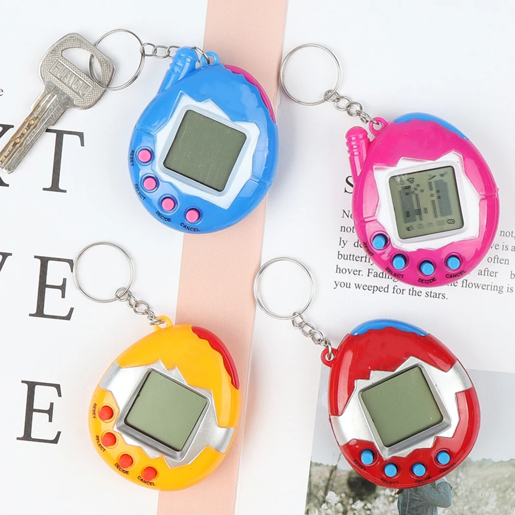 

Electronic Pets Game Console Machine Keychain Funny Kids E-Pet Birthday Gifts Nostalgic Virtual Interactive Toys