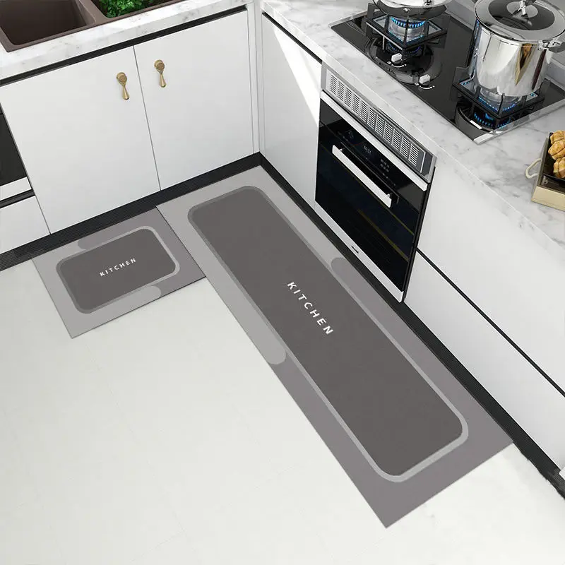 

Long Kitchen Floor Mat Bedroom Living Room Bedside Rug Hallway Balcony Anti-slip Absorbent Decor Carpet Home Entrance Doormat