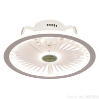 110v 220v nordic light with fan ceiling fan lamp invisible restaurant living room fan home decor chandelier fan ceiling