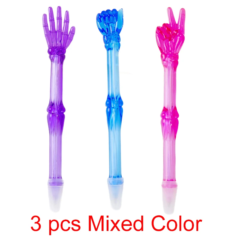 

Креативные шариковые ручки с костями пальцев, шариковые ручки, милые канцелярские товары, новинка, забавные