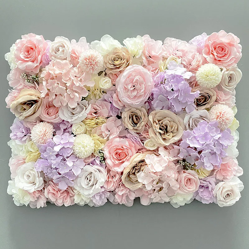 

Silk Rose Flowers 3D Backdrop Wall, Wedding Decoration, Artificial Panel, Home Decor, Baby Shower