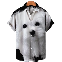 womens shirts 3d dog print hawaiian mens for shirts girl fashion shirt summer blouses harajuku short sleeves plus size tops