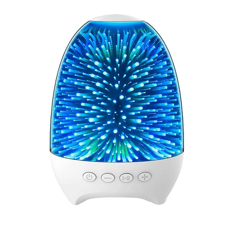 

Bluetooth Speaker Night Lights, 3D Galaxy Bedside Lamp Touch Control, Dimmable RGB 7 Colours Changing LED Table Lamp