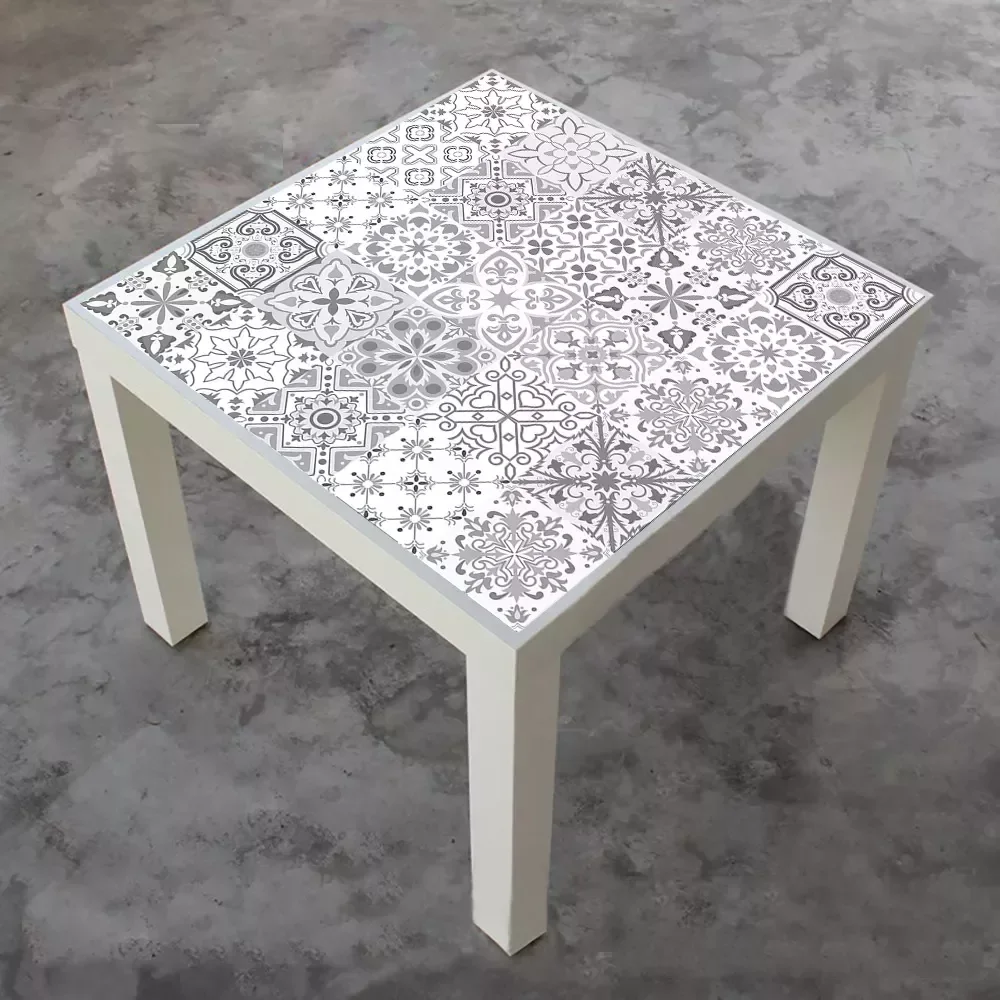 

Light Gray Strip Tiles Wall Sticker Bathroom Kitchen Tables Decoration Wallpaper Peel & Stick Waist Line Art Mural