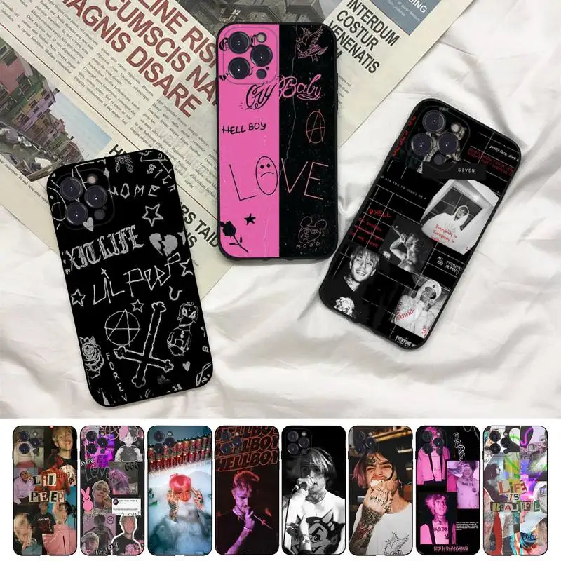 

Lil Peep Phone Case For iPhone 8 7 6 6S Plus X SE 2020 XR XS 14 11 12 13 Mini Pro Max Mobile Case