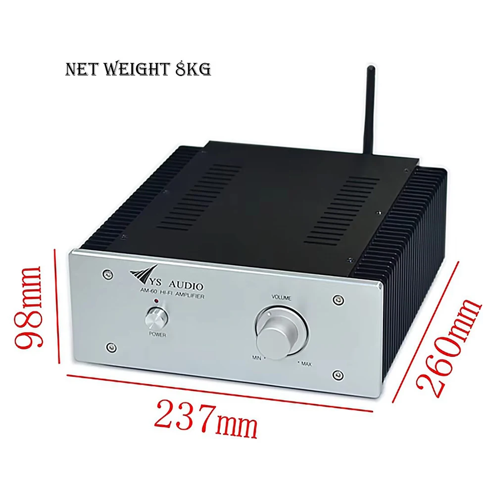AIYIMA SMSL AM-60 HiFi усилитель класса AB 2 0 120 Вт Bluetooth 5 NJW0302 ламповый полносимметричный