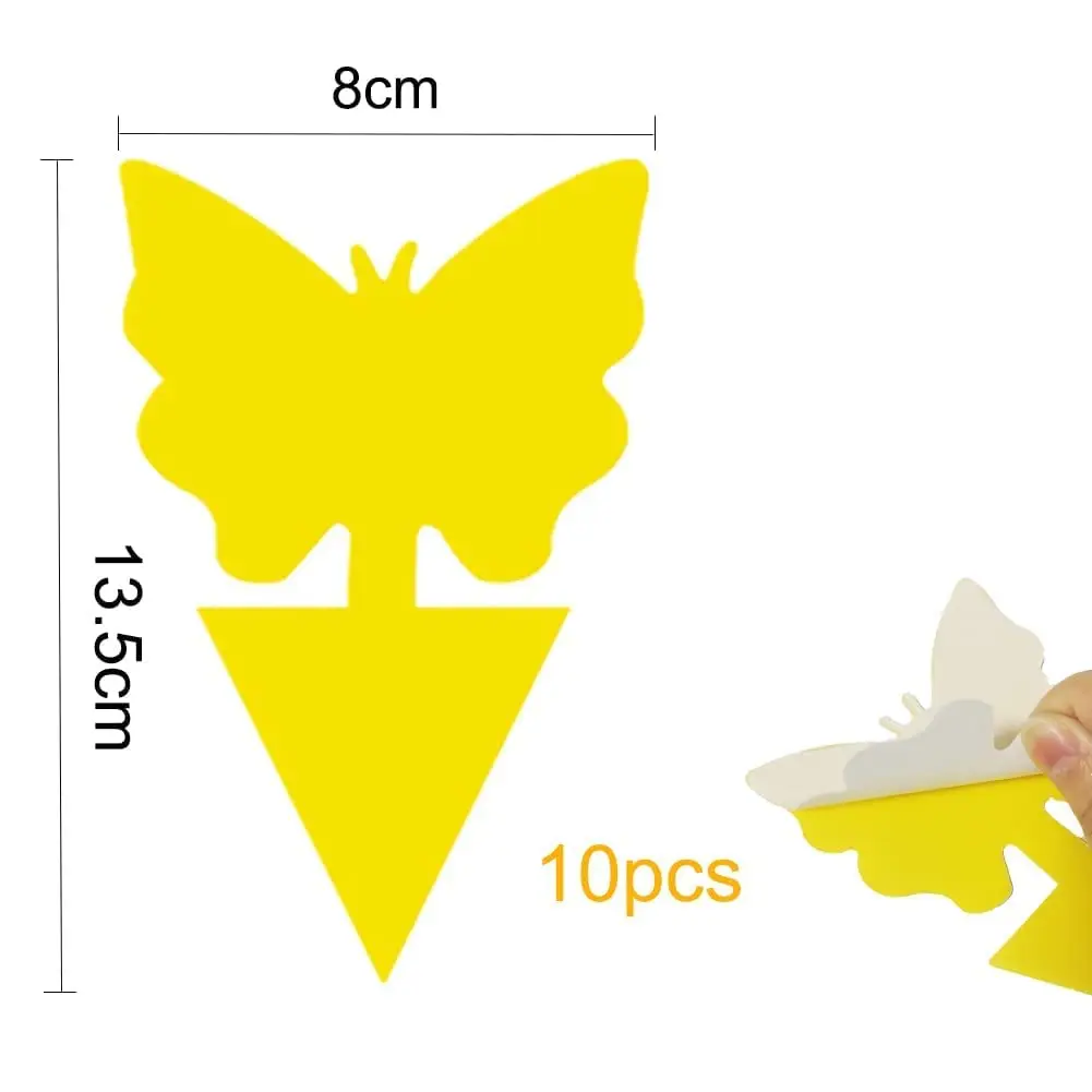 

20 fruit fly traps sticky boards yellow double-sided mosquito traps