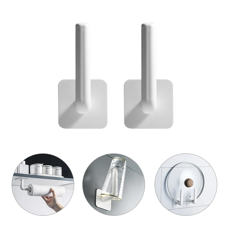 Многофункциональный держатель-вешалка кухонный органайзер самоклеящаяся